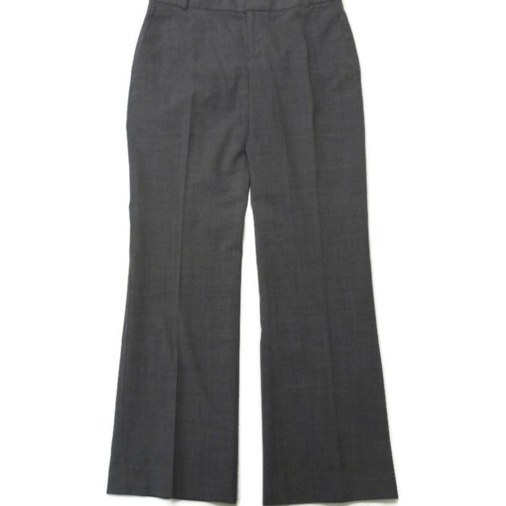 Banana Republic Pants Womens 2 Martin Gray Wool Blend Stretch Gray Dress Work